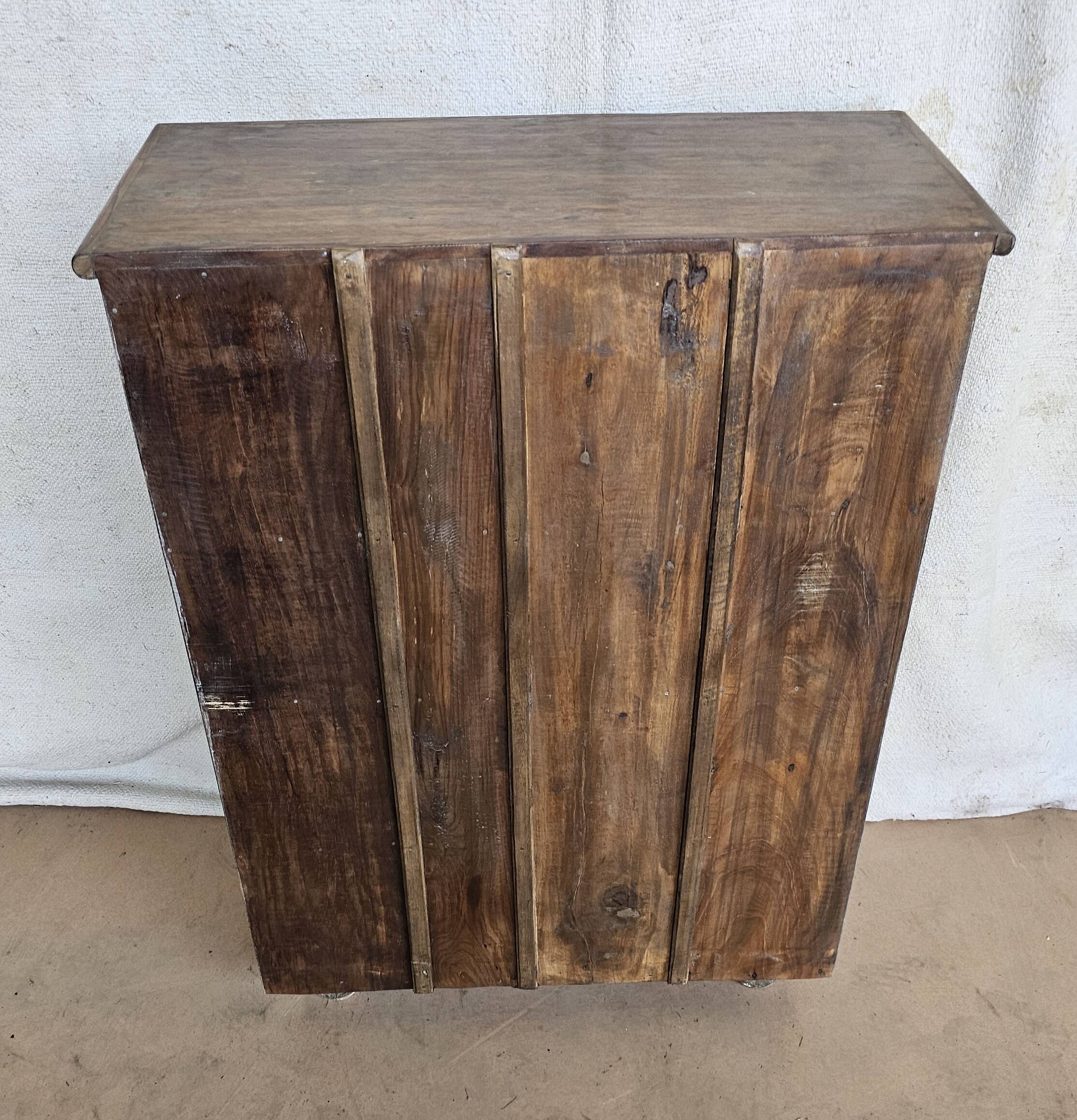 Old Burmese teak display case