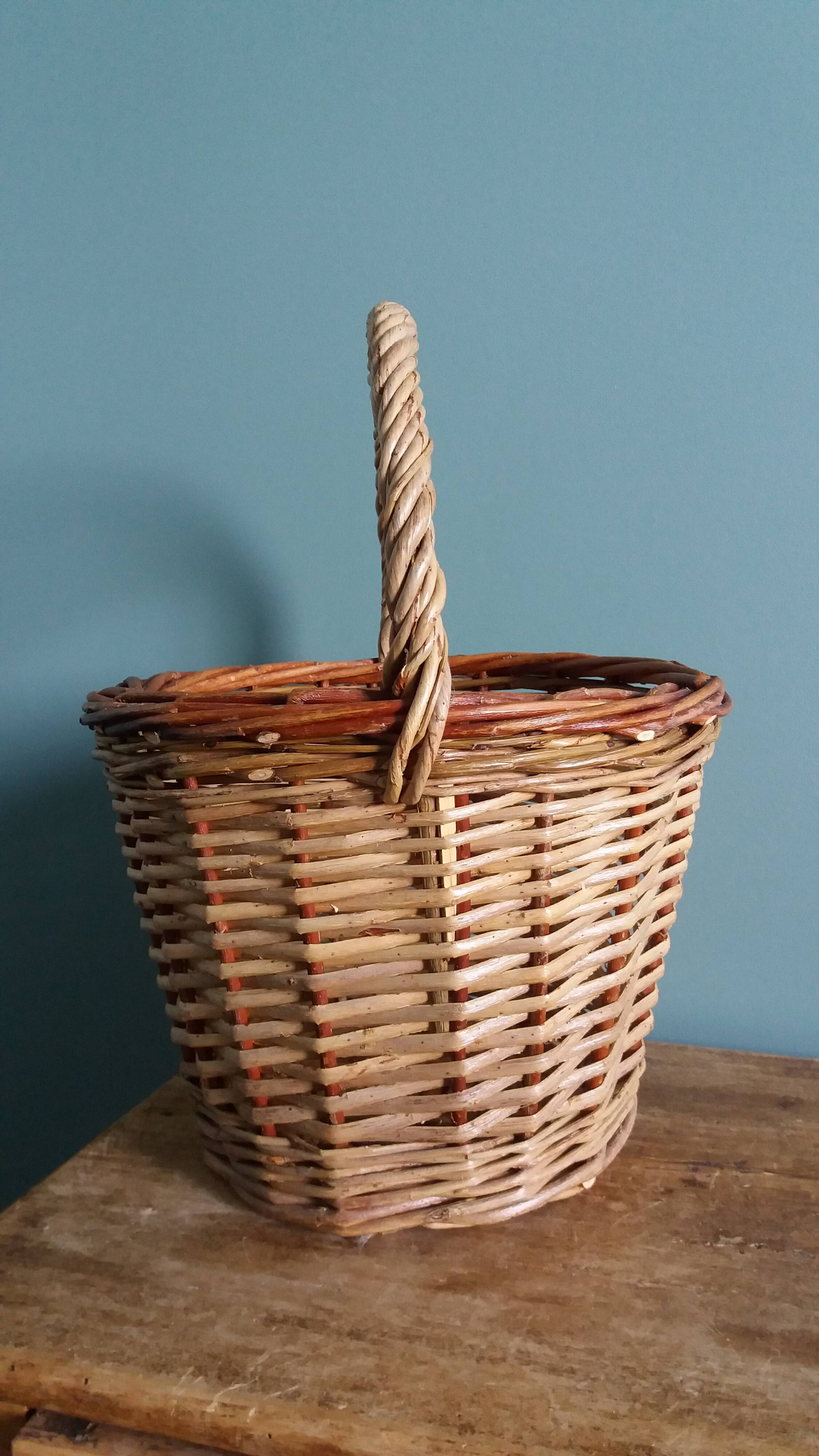 Panier à anse en osier