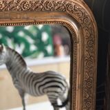 Philippe Louis mirror in gilded stucco