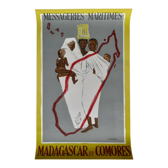 Affiche touristique Madagascar