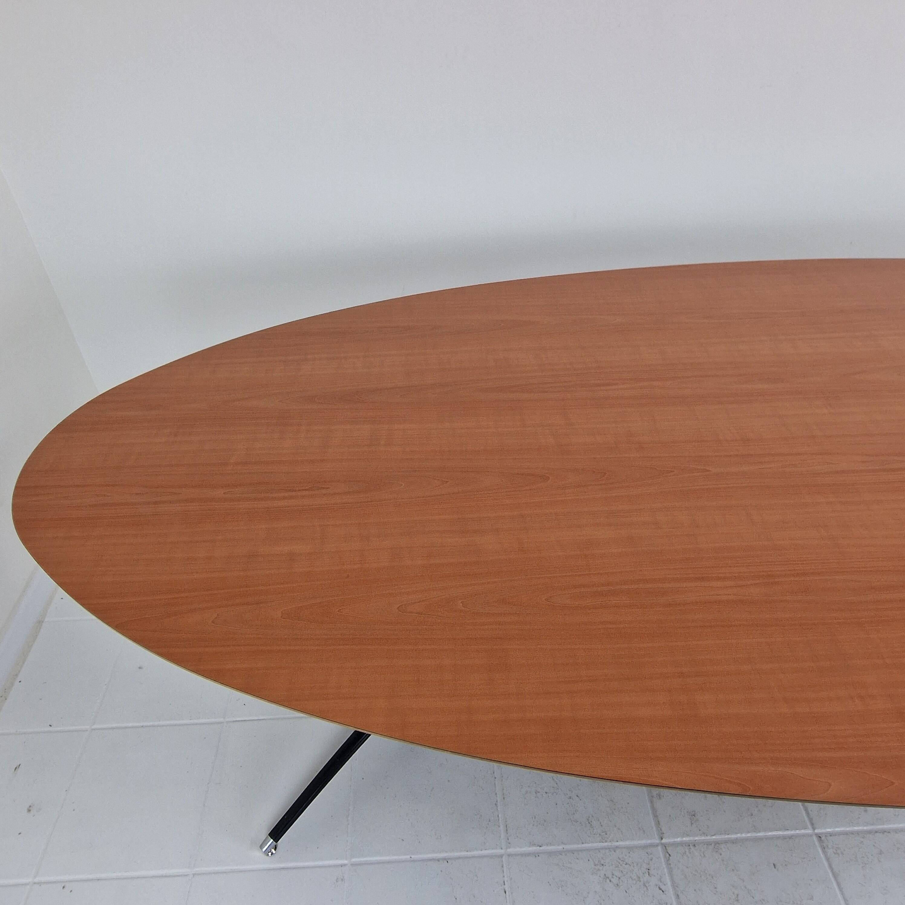 Extra large oval dining or conference table by Artifort