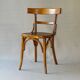 2 chaises bistrot par Fischel 1930 assises bois