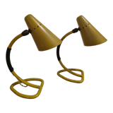 Lot 2 vintage lamps 1950s