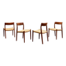 Chaises par Niels O. Møller pour J.L. Moller, modèle 77, Danemark, années 1950