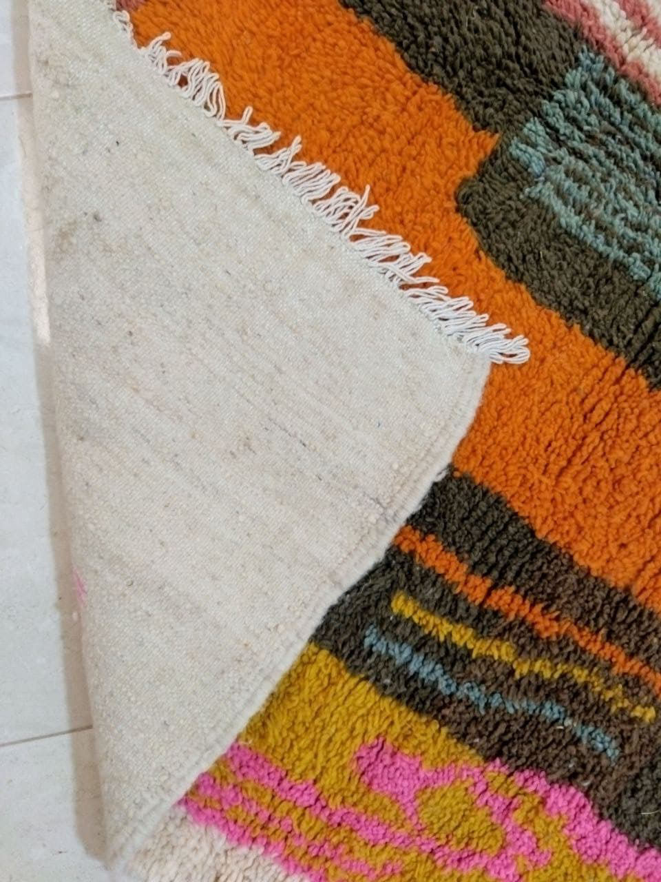 Berber tribal carpet orange 250 x 150 cm