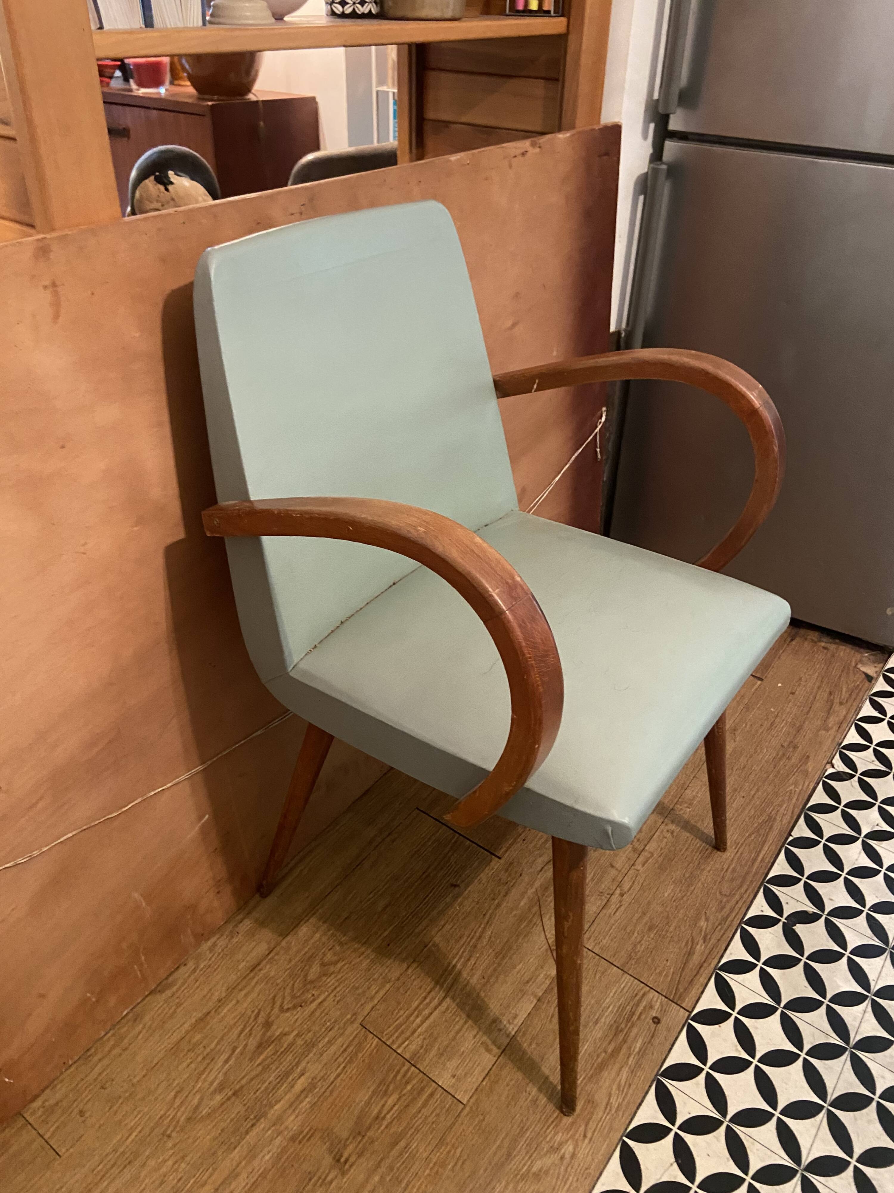 1950s bridge armchair