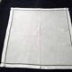 12 old white linen napkins 44.5 x 45.5 cm