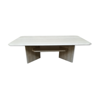 Travertine coffee table