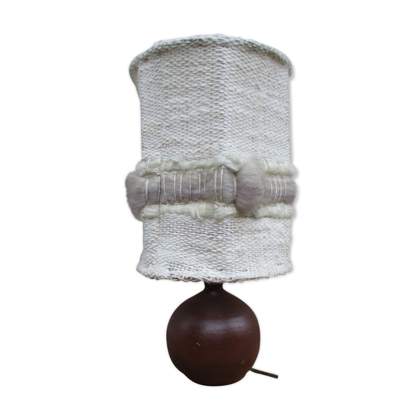70s wool sandstone lampshade lampshade