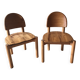 Pair of solid pine chairs by Rainer Daumiller, Germany 1960