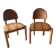Pair of solid pine chairs by Rainer Daumiller, Germany 1960