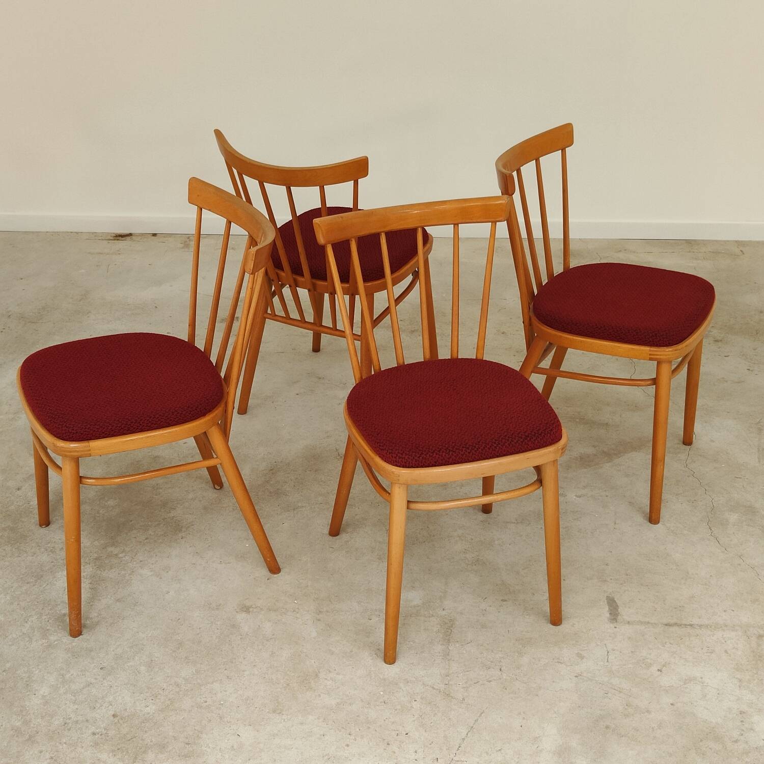Set of 4 dining room chairs by Antonin Suman for Tatra Nabytok