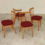 Set of 4 dining room chairs by Antonin Suman for Tatra Nabytok