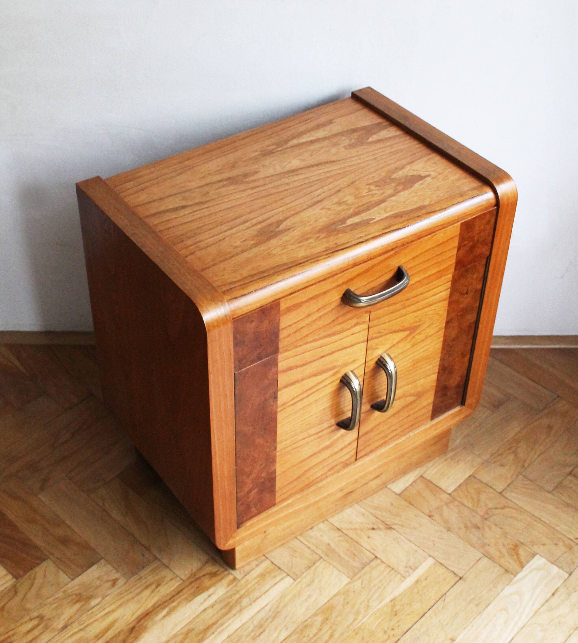 Pair of 1930s Art Deco bedside tables