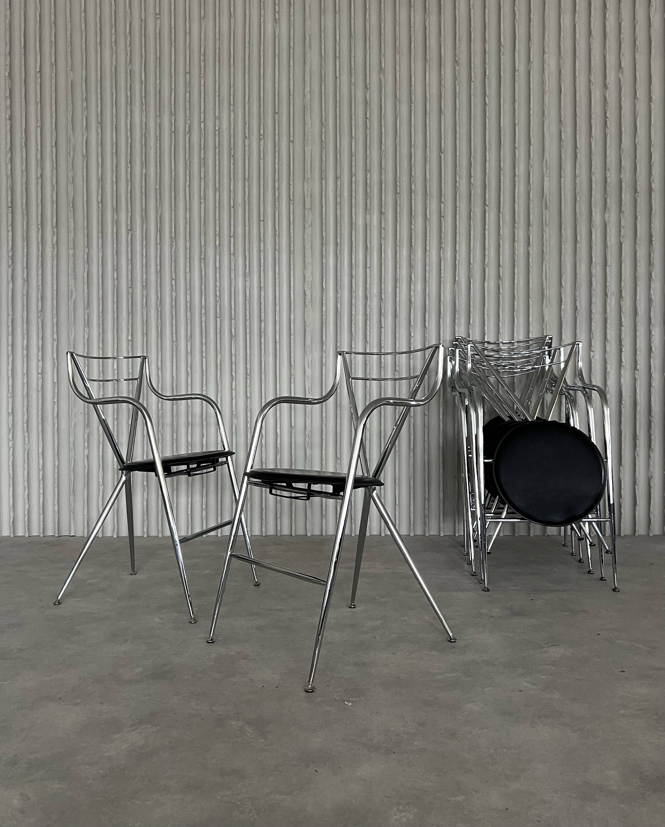 Set of 8 “Cinderella” chairs by Hiroyuki Yamakado