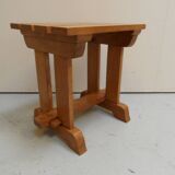 Vintage brutalist oak coffee table