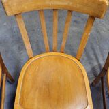 Series of 4 vintage luterma bistro chairs 1950