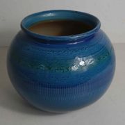 Vase boule bleu – années 70's