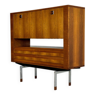 Mid-Century Palissander Bar Cabinet, Belform 1950s