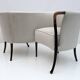 Rare Giorgetti Italian Velvet Conversation Sofa "Progetti", 1980s