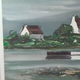 Georges Laporte lithograph signed and numbered landscape of brittany