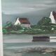 Lithograph by Georges Laporte, signed and numbered, landscape of Brittany.