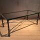 Table basse  rectangulaire  metal et verre