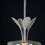 Luxury Barovier & Toso chandelier, Murano Pulegoso glass, 1950s