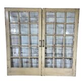 Pair of old glass doors