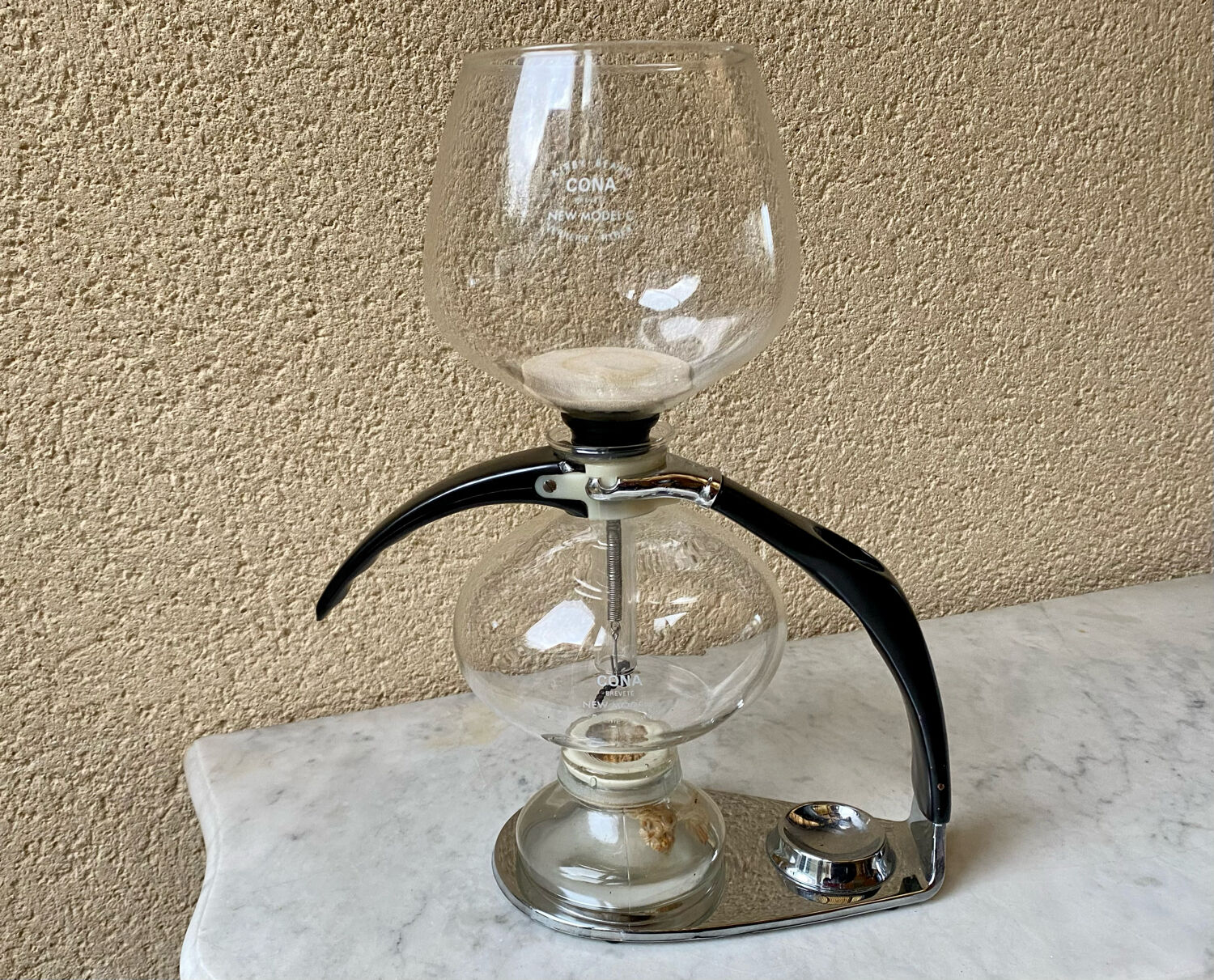 Vacuum coffee maker Cona Kirby Beard New model C 4-6 cups vintage 60s perfect condition