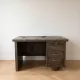 Industrial desk Strafor in grey steel