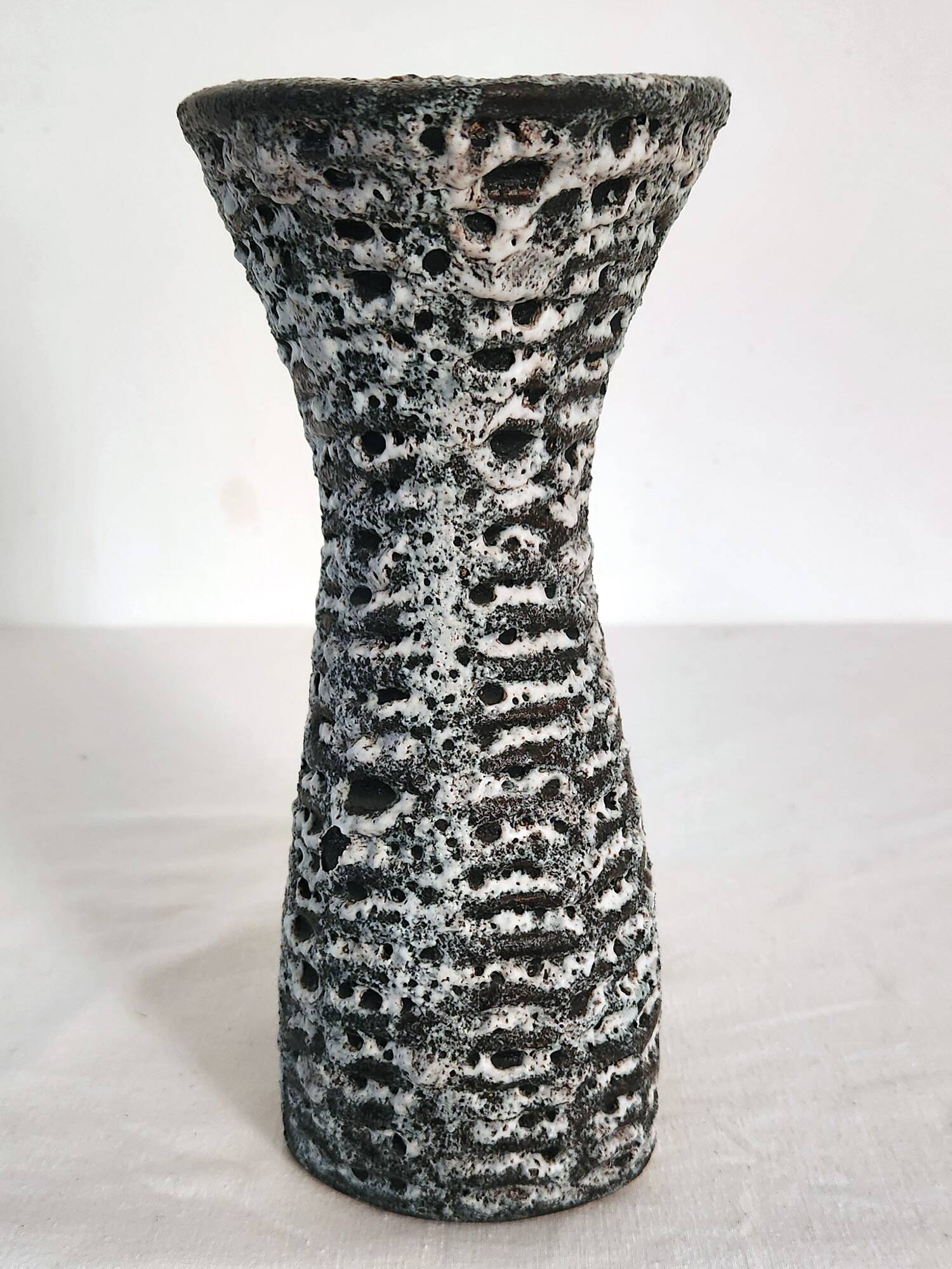 Vintage Fat Lava Ceramic Vase