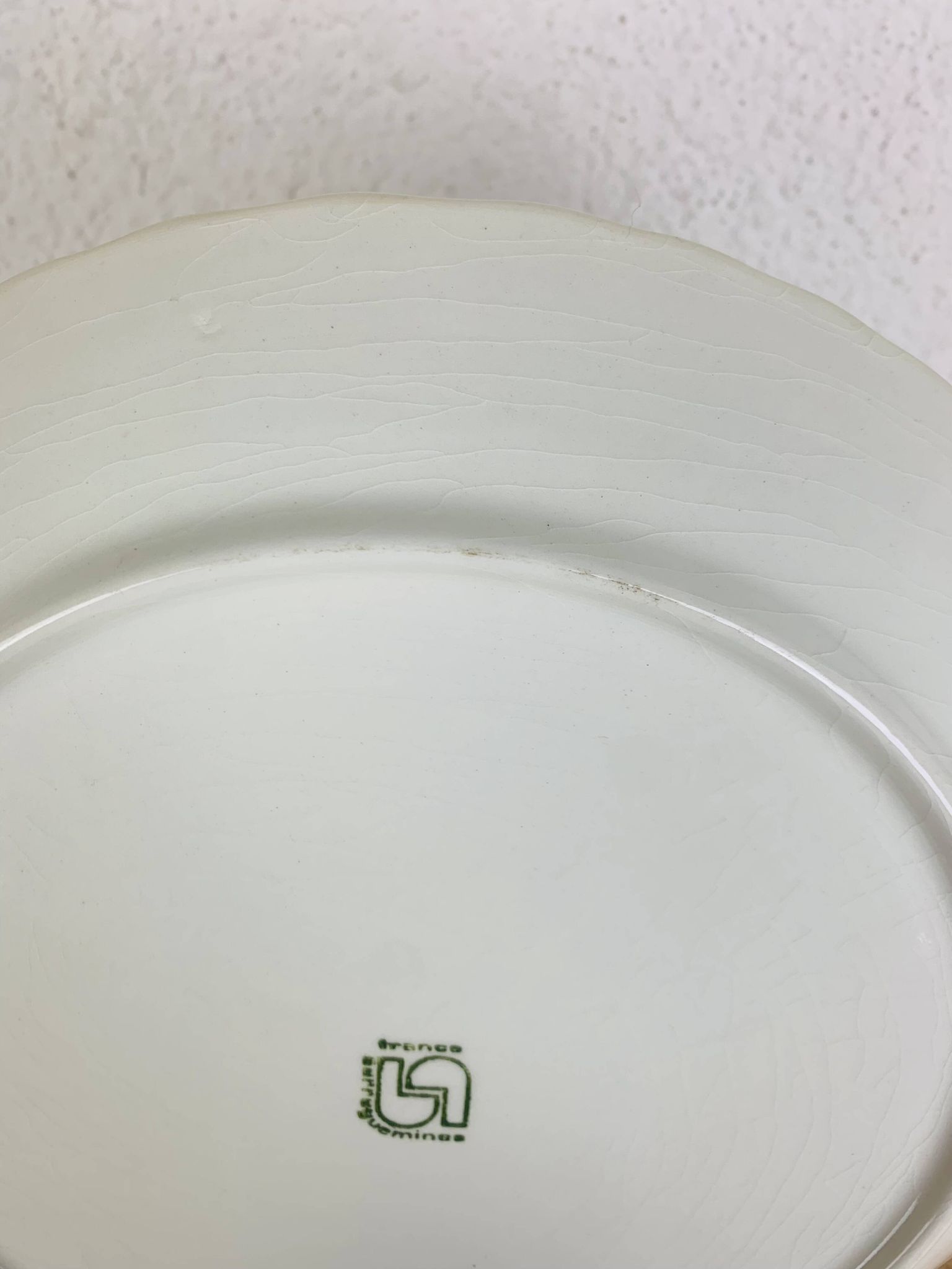 8 vintage Sarreguemines fish service plates