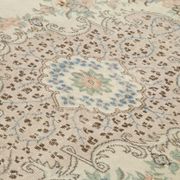 Tapis beige turc antique noué à la main 213 cm x 294 cm - 25059