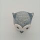 Vintage Scandinavian Glass Owl Statuette Denmark Sulphur 70s 80s