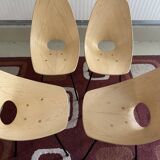 Set of 4 medea chairs by vittorio nobili for f.lii tagliabue signed