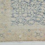 5x8 Navy Blue Beige Vintage Persian Rug, 144x259Cm SK 21485