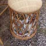 Rattan dressing table and her stool 50