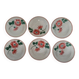 Flower earthenware plates