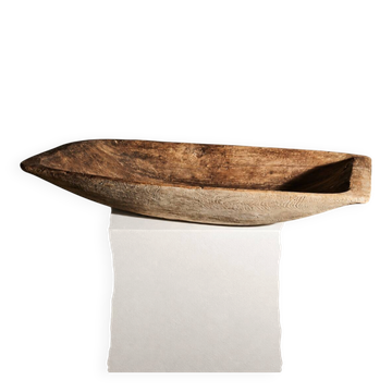 Grand trau norvégien sculpté à la main du XVIIIe siècle
