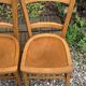 4 chaises bistrot vintage Luterma 1940