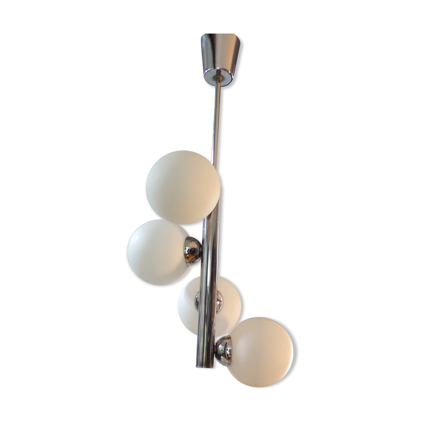 Space age 4 globes hanging lamp
