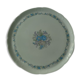 Flowery dessert dish in porcelain