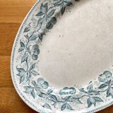 Oval dish in Cherry ironstone, Badonviller, late 19th century