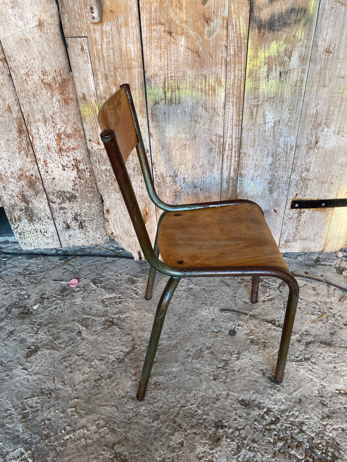 Vintage Chair in MULLCA Style Model 510 Metal + Wood #C950