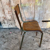 Vintage Chair in MULLCA Style Model 510 Metal + Wood #C950