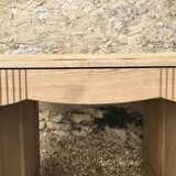 1940s oak desk pickled