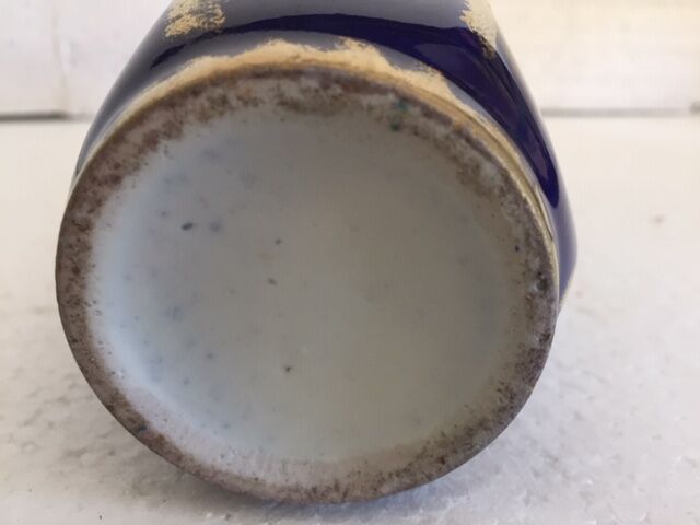 Blue gold gold oven gilding vase