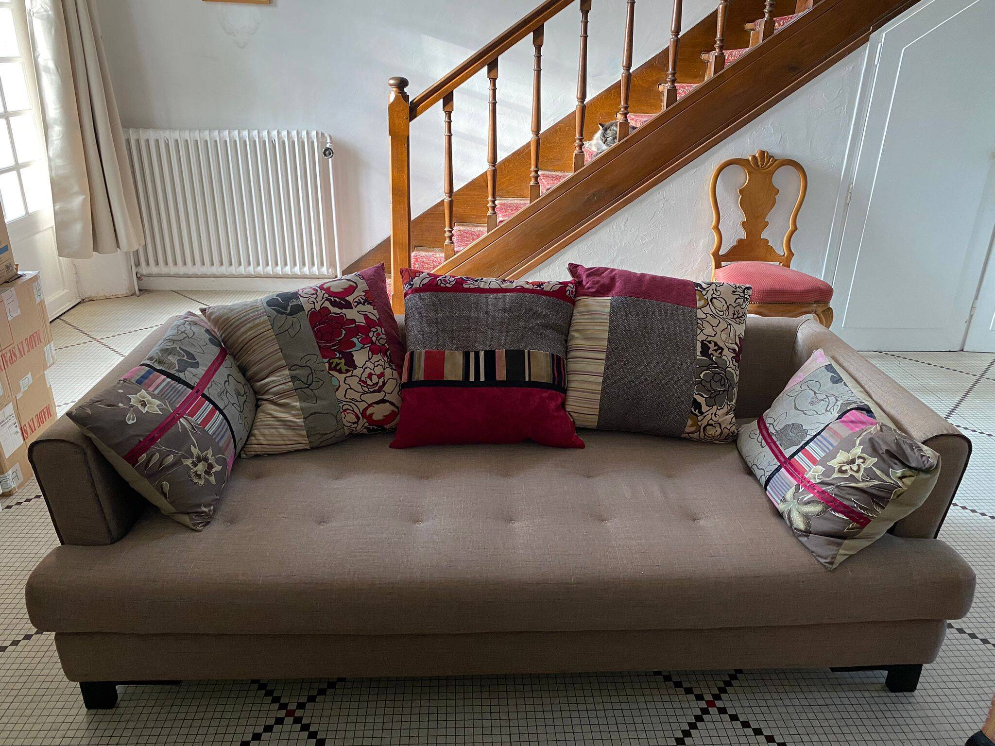 Roche Bobois sofa and armchair set