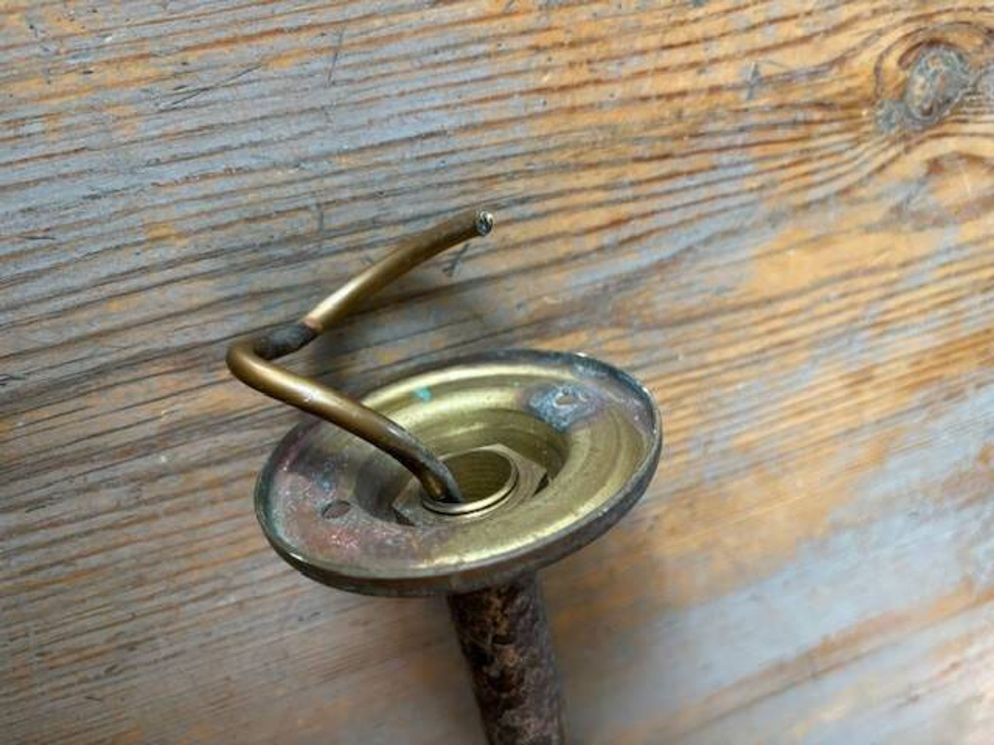 2 industrial wall sconces in brass - Denmark 1970s-80s